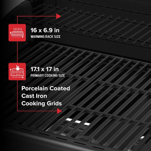 Nexgrill 2 Burner Propane Gas Grill with Folding Side Shelves in