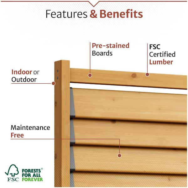 Enclo Privacy Screens Solara 6 ft. H x 3.1 ft. W