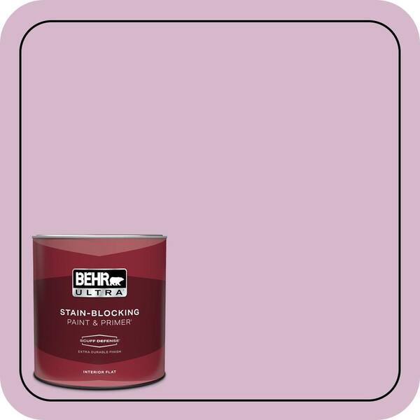 BEHR ULTRA 1 qt. #680D-4 Velvet Slipper Extra Durable Flat Interior Paint & Primer