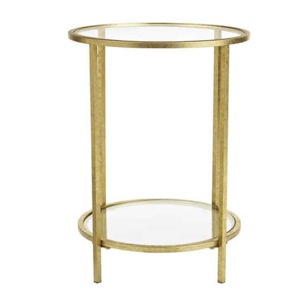 Home Decorators Collection Bella Round, End Tables Round Gold