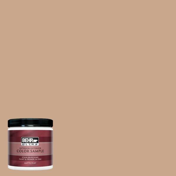 BEHR ULTRA 8 oz. #UL130-8 Riviera Clay Matte Interior/Exterior Paint and Primer in One Sample