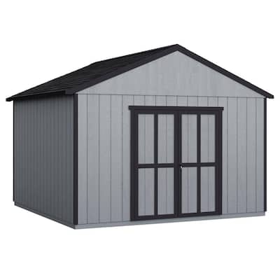 Do-it Yourself Astoria 12 ft. x 16 ft. Wooden Storage Shed for Existing Cement Pad