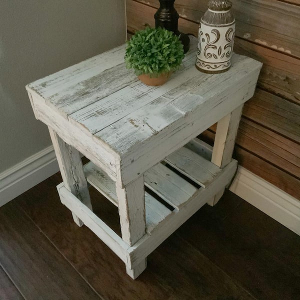 Del Hutson Designs White Reclaimed Wood Slim End Table 19 Wide Dhd2263wh Del Hutson Designs White Reclaimed Wood, Reclaimed Wood Table Ideas
