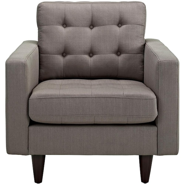 MODWAY Empress Upholstered Armchair in Granite
