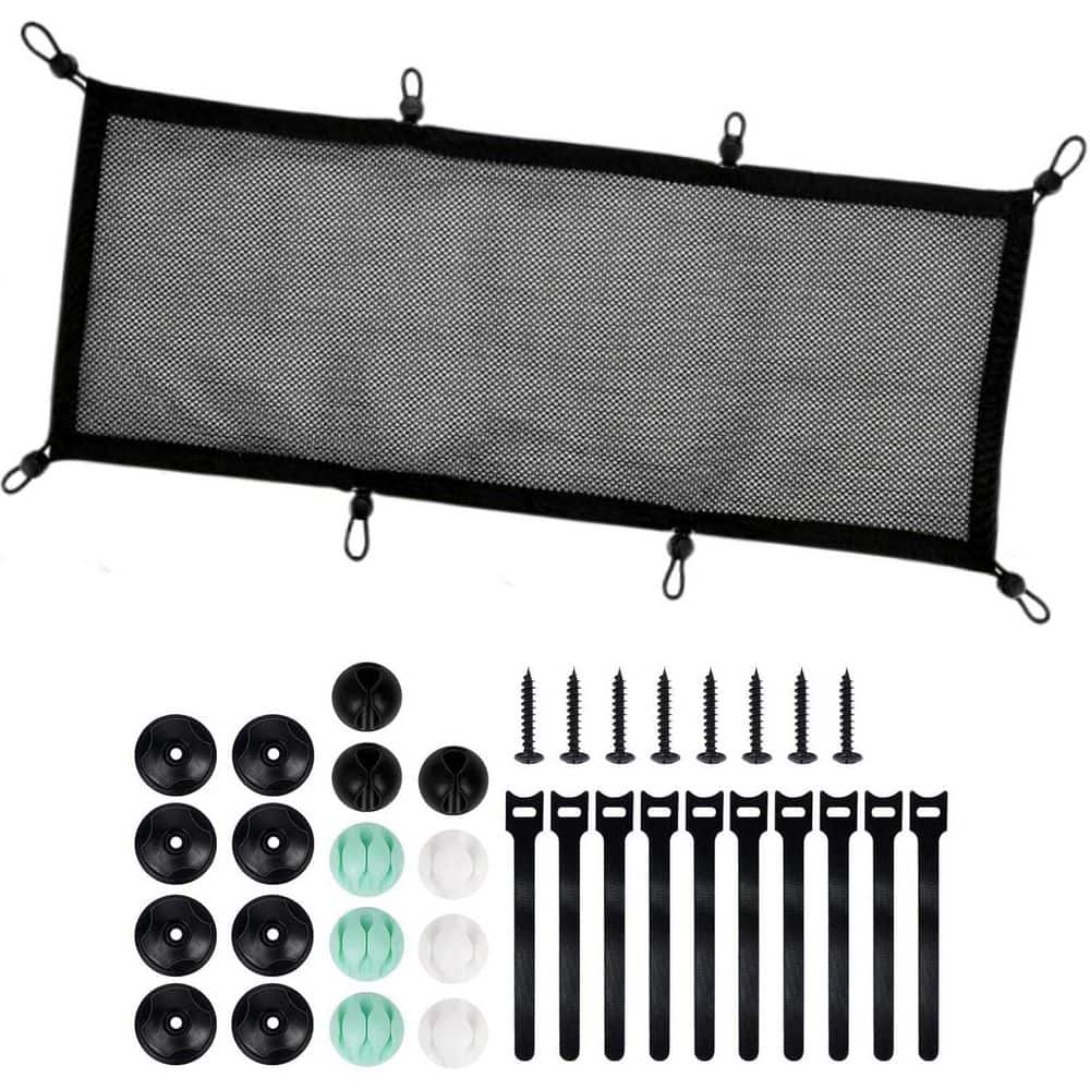 Under Desk Cable Management Net in Black Privacy Mesh Flexible Wire Organizer, Office, Standing Desk price history on PriceWatchPro