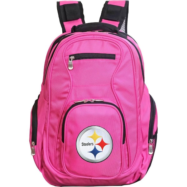 Mojo Pittsburgh Steelers 20 in. Pink Backpack with Laptop Compartment