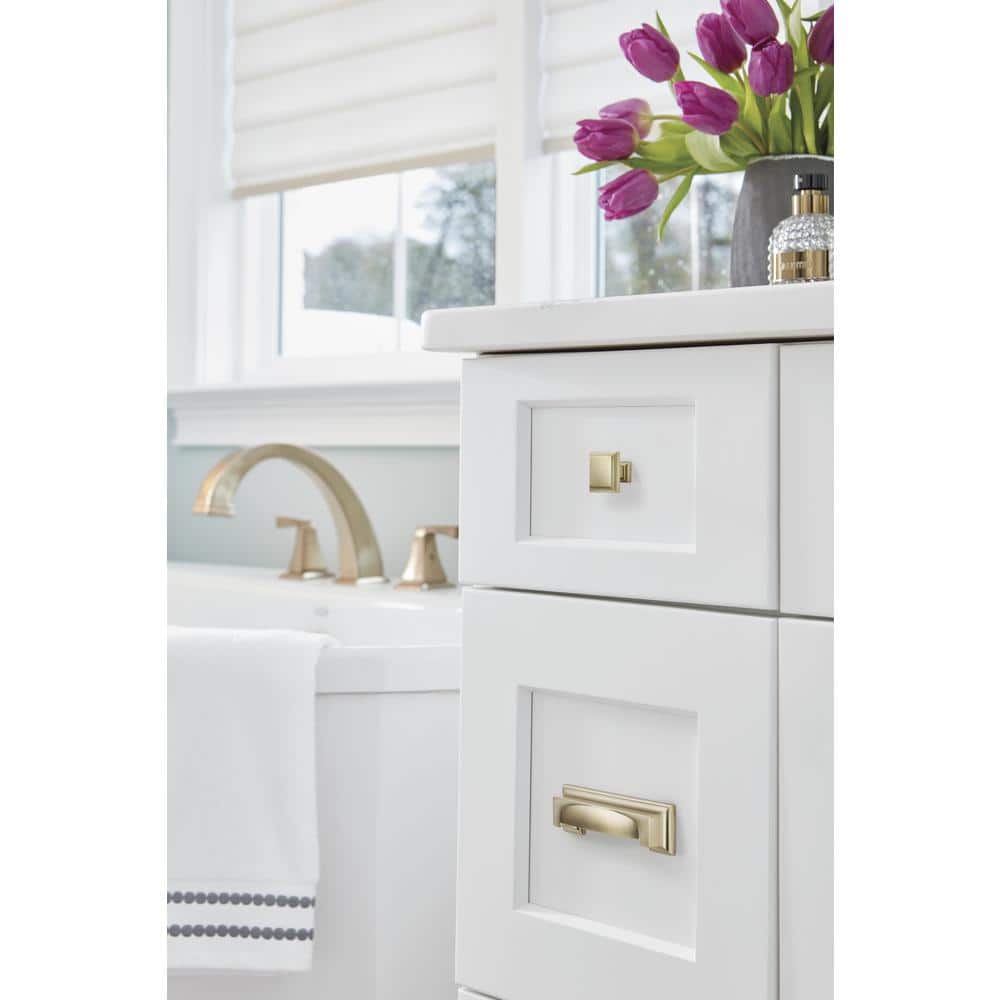 Golden Champagne Steel Traditional Cabinet Cup Pull with Mounting Hardware