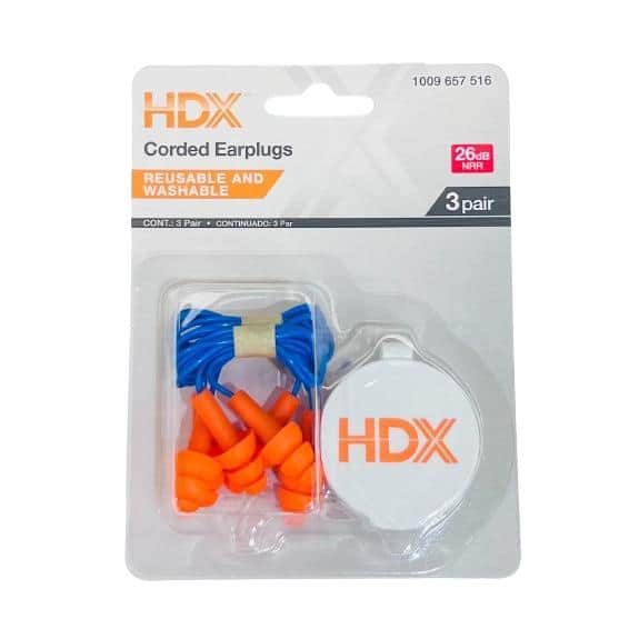 E-A-R™ Ultrafit™ ear plugs with cord – 3M: SNR 32 dB, pack of 50 pairs