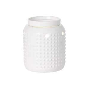 5.2 X 5.2 Stoneware Iridescent Wax Warmer White - Opalhouse