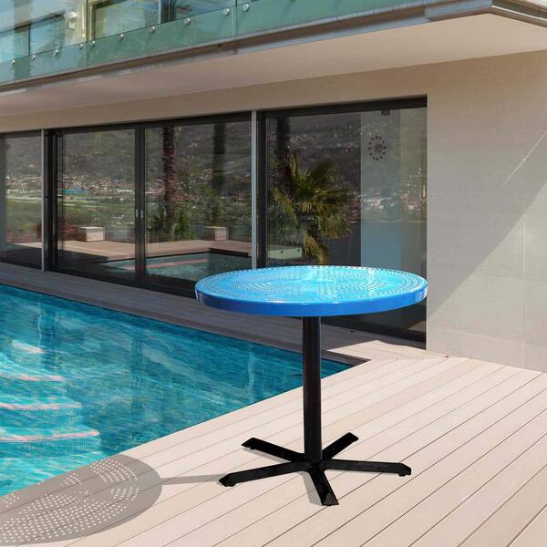 Commercial Outdoor 46 Square Perforated Table (Select Your Color!) from  Leisure Craft