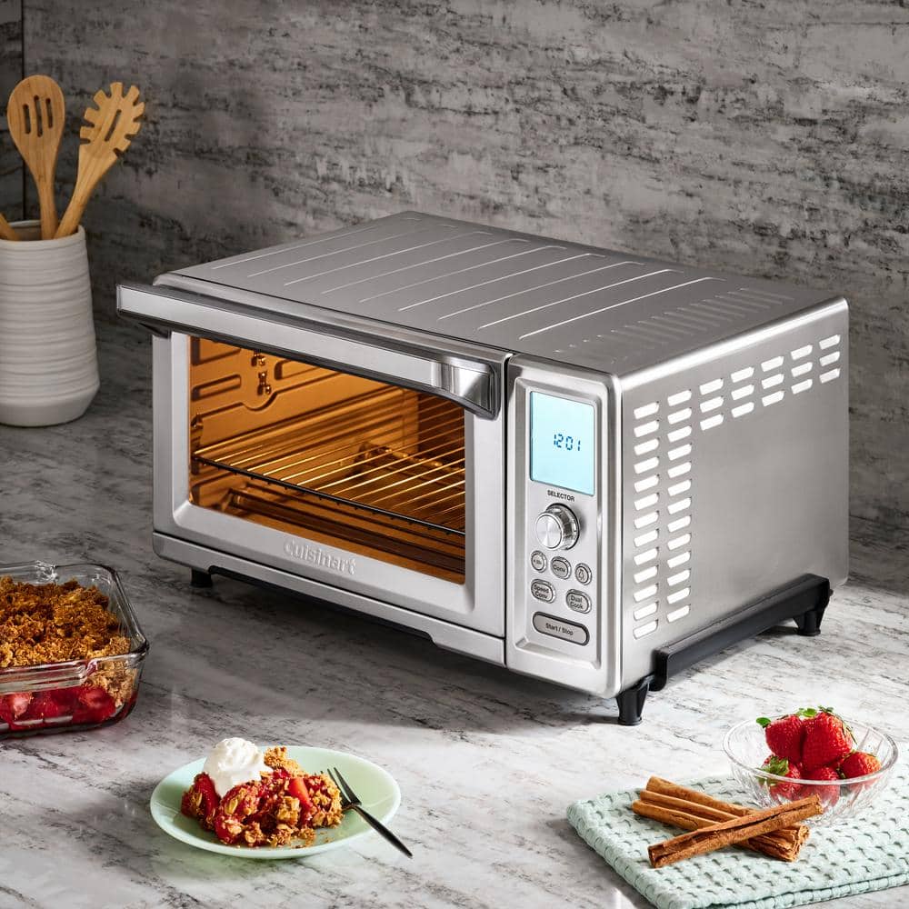 Chef's Stainless Steel Digital Convection Toaster Oven with LCD Display