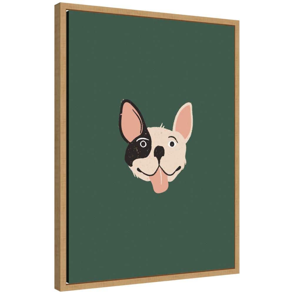 "Sylvie ""French Bulldog Whimsical Dog Lover"" by Laura Moss Dogs Framed Glass Art Print 24 in. x 18 in." price history on PriceWatchPro