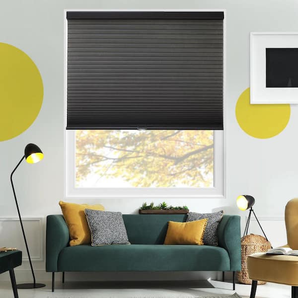 Cut-to-Size Skyline Fog Light Filtering Cordless Polyester Honeycomb Cellular Shades - 55 in. W x 48 in. L