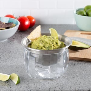 Cold Dip Serving Bowl with Ice Chamber