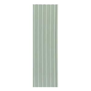 94.5 in. x 4.8 in. x 0.5 in. Acoustic Vinyl Wall Cladding Siding Board in Jade Green Color (Set of 6-Piece)