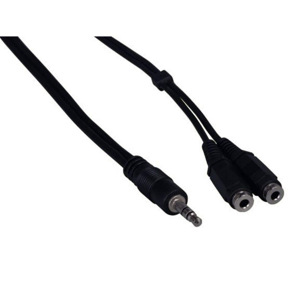 SANOXY 6 ft. 3.5 mm Mono Male to RCA Male Audio Cable CBL-LDR-SR102-1106 -  The Home Depot