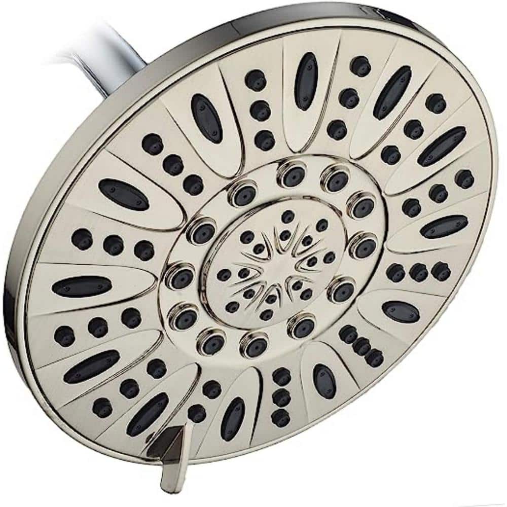 Rain Shower Head 6-Spray Patterns with 2.5 GPM 7 in. ‎‎Wall Mount Rain 