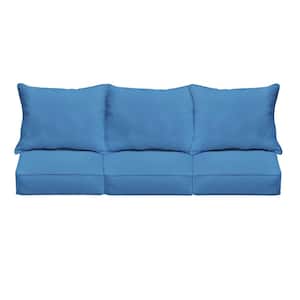 23 x 23.5 x 5 (6-Piece) Deep Seating Outdoor Couch Cushion in ETC Lapis