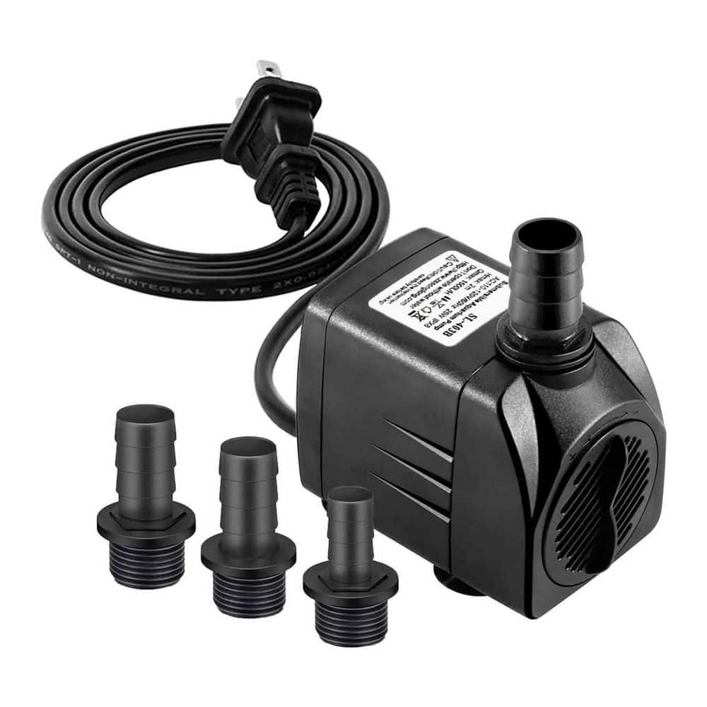 400GPH Stainless Steel Submersible Water Pump with Adjustable Flow Control for Aquariums, Ponds in Black price history on PriceWatchPro