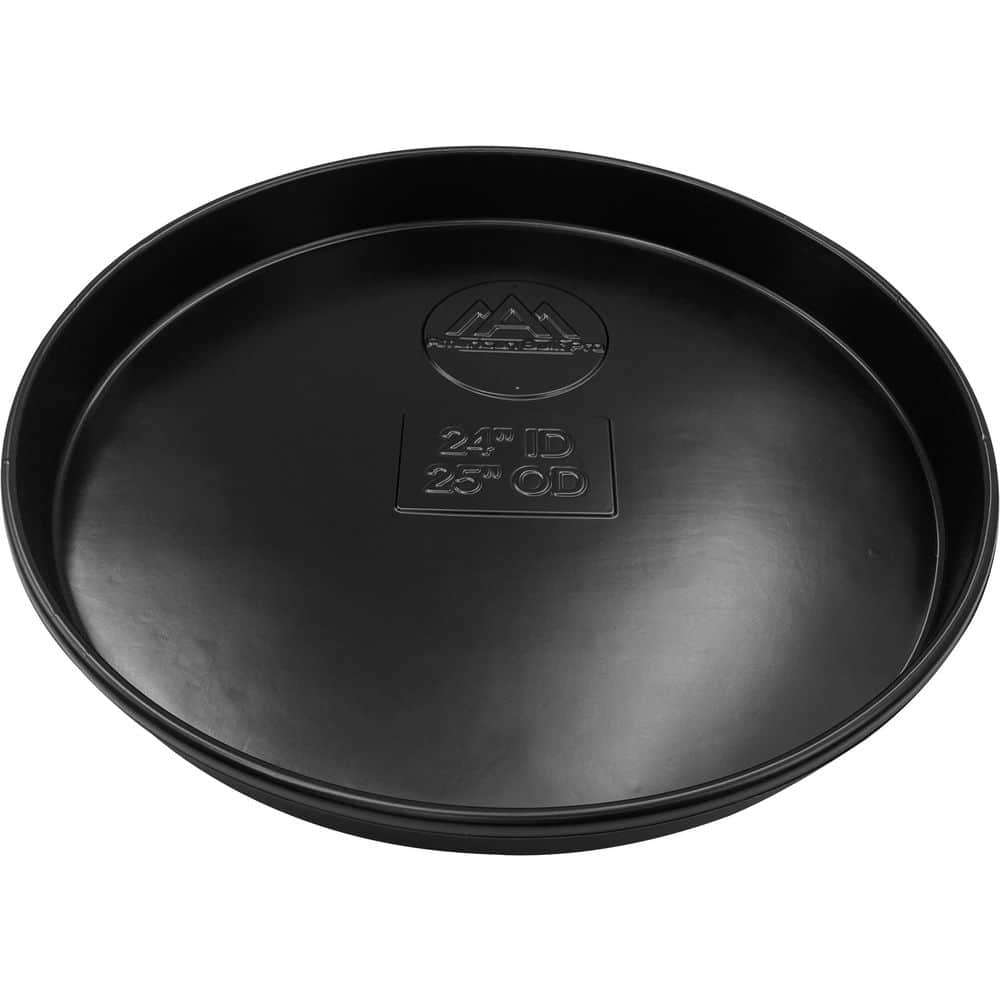 24 in. Unique Black Water Heater Pan in Plastic - Bed Bath & Beyond -  39111643