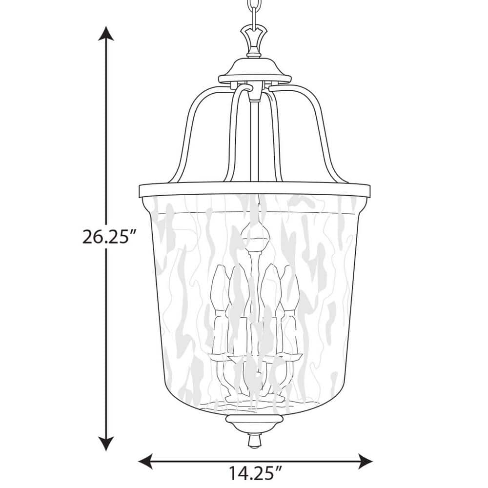 Bowman Matte Black 4-Light Pendant with Clear Glass Shade