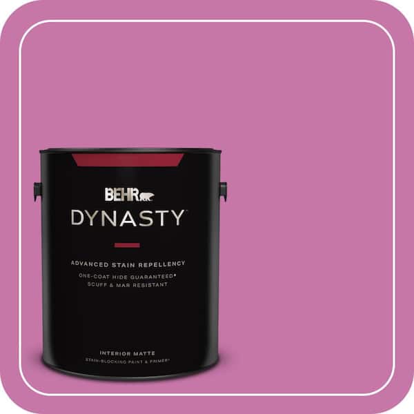 BEHR DYNASTY 1 gal. #680B-5 Strawberry Freeze Matte Interior Stain-Blocking Paint & Primer