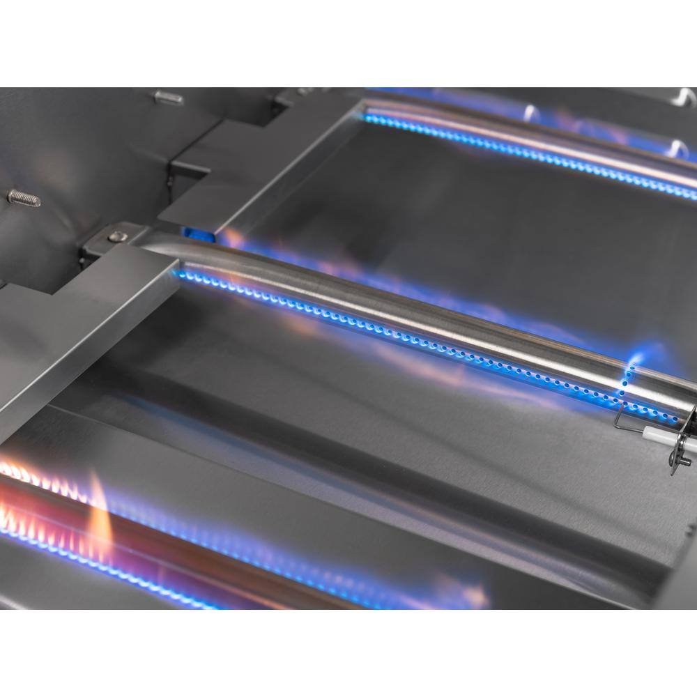 33-Inch Stainless Steel Natural Gas Grill with Rotisserie and Smoker