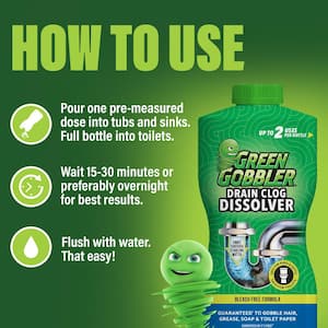 31 oz. Drain and Toilet Clog Dissolver Premeasured Applications (2 Pack)