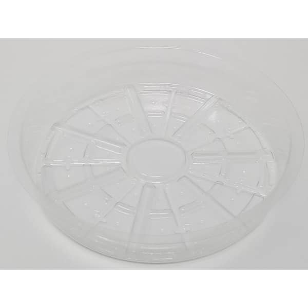 Griffin Products 8 in. Clear Plastic Planter Saucer