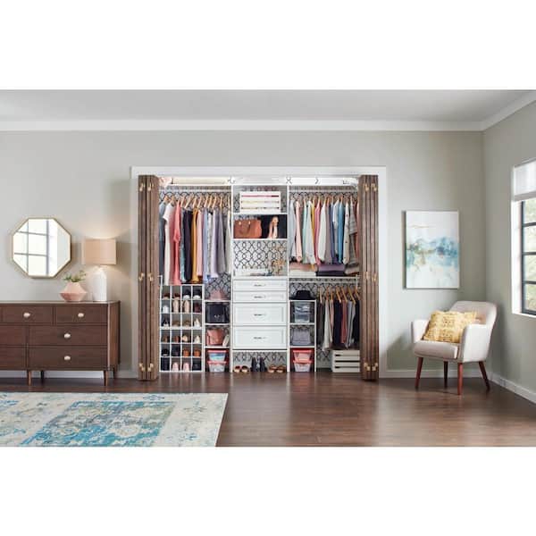 ClosetMaid BrightWood 48-in W x 14-in D Latte Solid Shelving Can Be Cut  Wood Closet Shelf in the Wood Closet Shelves department at