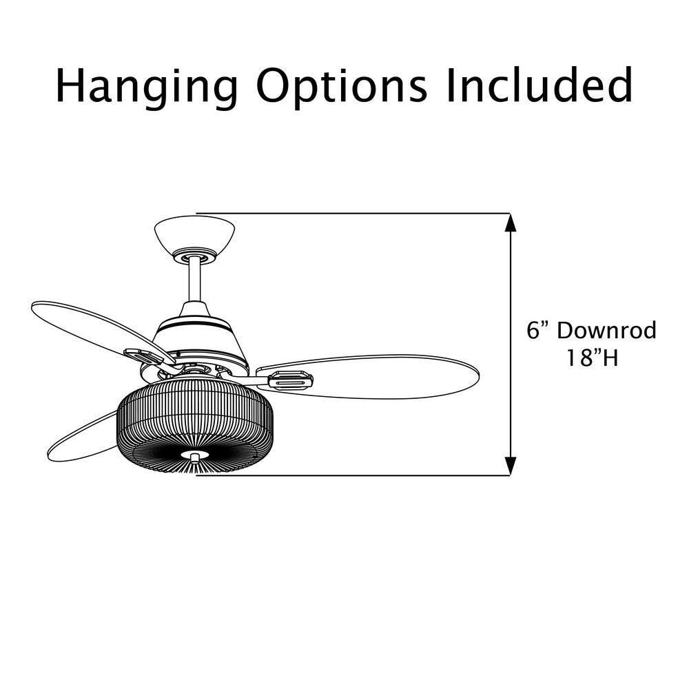 Elaine 42" Gold and Green Glass Ceiling Fan with Remote Control