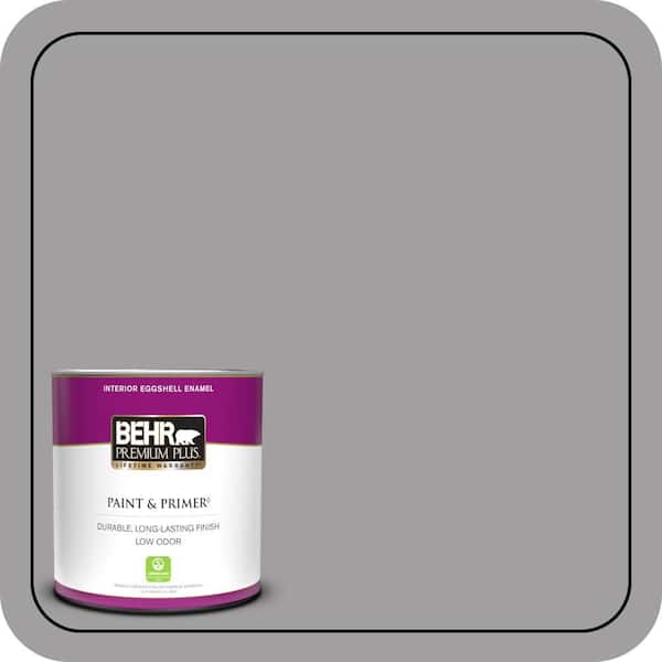 BEHR PREMIUM PLUS 1 qt. #T11-1 Grayve Yard Eggshell Enamel Low Odor Interior Paint & Primer