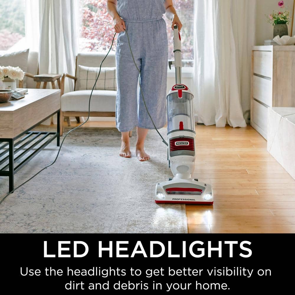 Shark Rotator Red and White Bagless Upright Vacuum with HEPA Filter