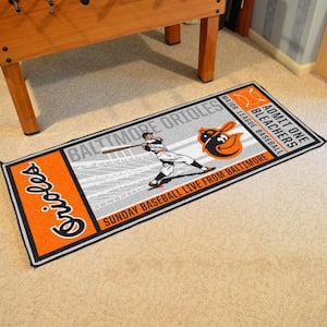 Baltimore Orioles Gray 2 ft. 6 in. x 6 ft. Ticket Runner Area Rug
