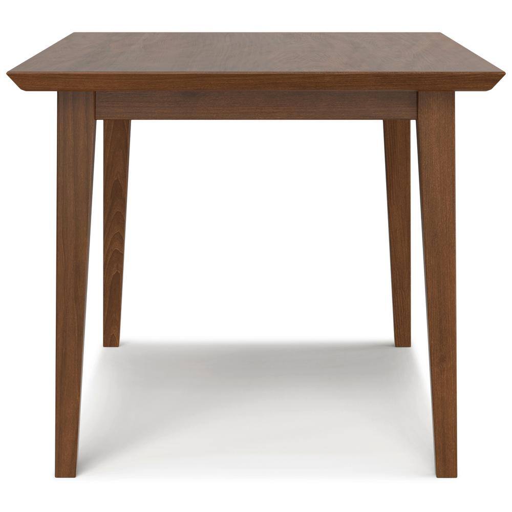 Colby Walnut Solid Wood Rectangular Dining Table for Six