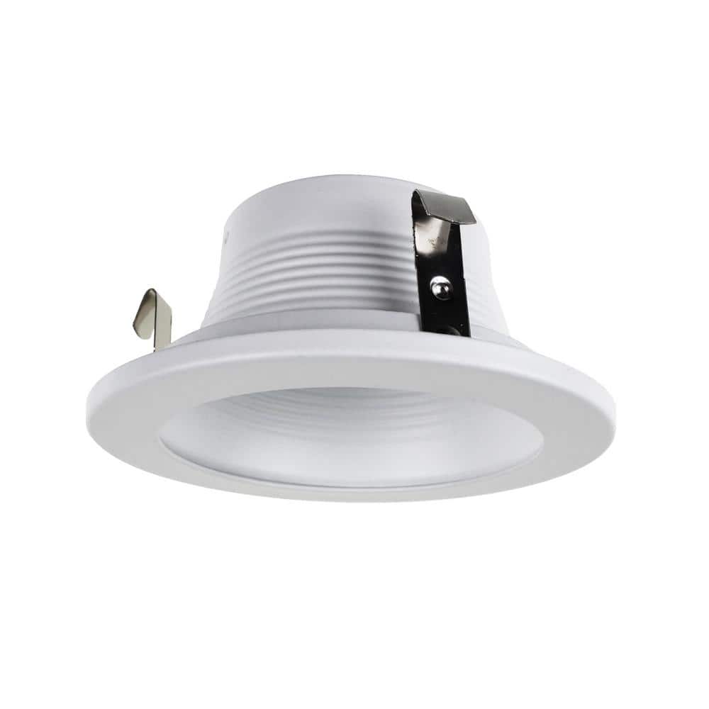 5'' White Aluminum Recessed Baffle Trim Light