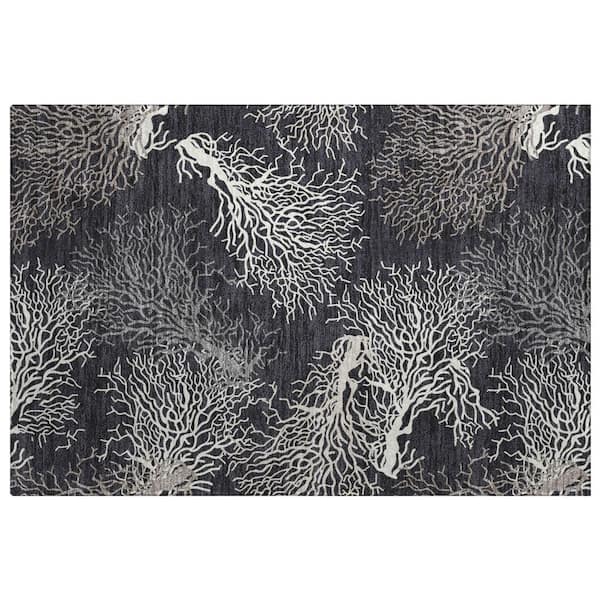Dream Shag Premium Machine Washable Abstract ADS182 Midnight 2 ft. x 3 ft. Accent Rug