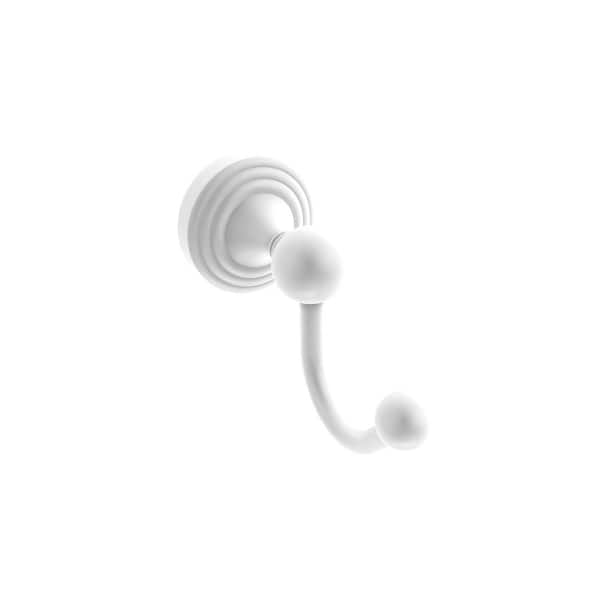 Allied Brass Sag Harbor Collection J-Hook Robe/Towel Hook in Matte White