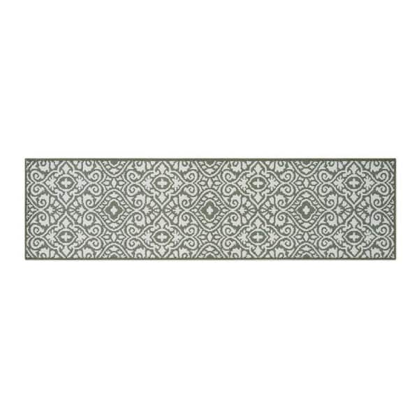 Feya 2-Tone Ivory/Sage 2 ft. x 6 ft. Tufted Persian Polypropylene Runner Rug