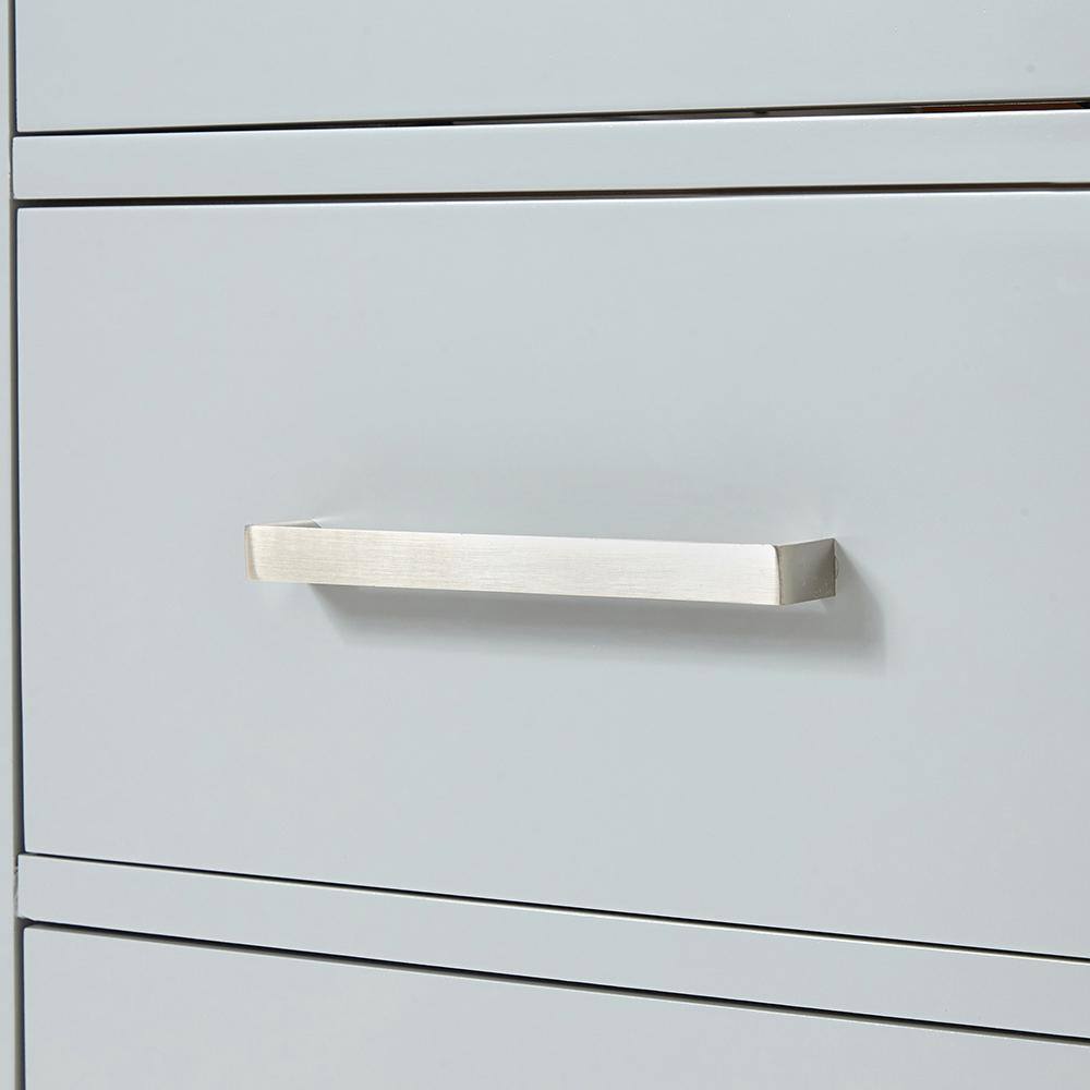 Bristol 72" Gray Double Freestanding Vanity Cabinet