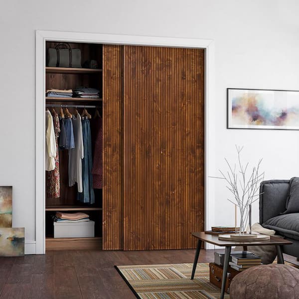 CALHOME 60 in. x 96 in. Japanese Series Pre Assemble Walnut