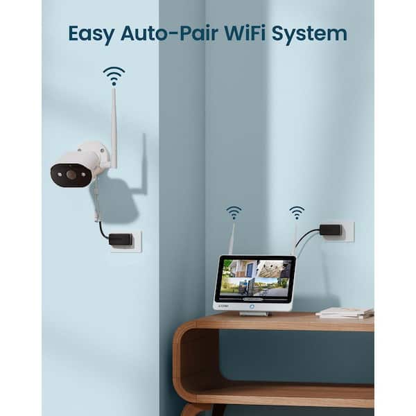 ZOSI WiFi 6 8-Channel 2K 2TB NVR Home Security Camera System with