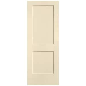 30 in. x 80 in. 2-Panel Logan Single Bore Solid Core Golden Haystack Molded Composite Interior Door Slab