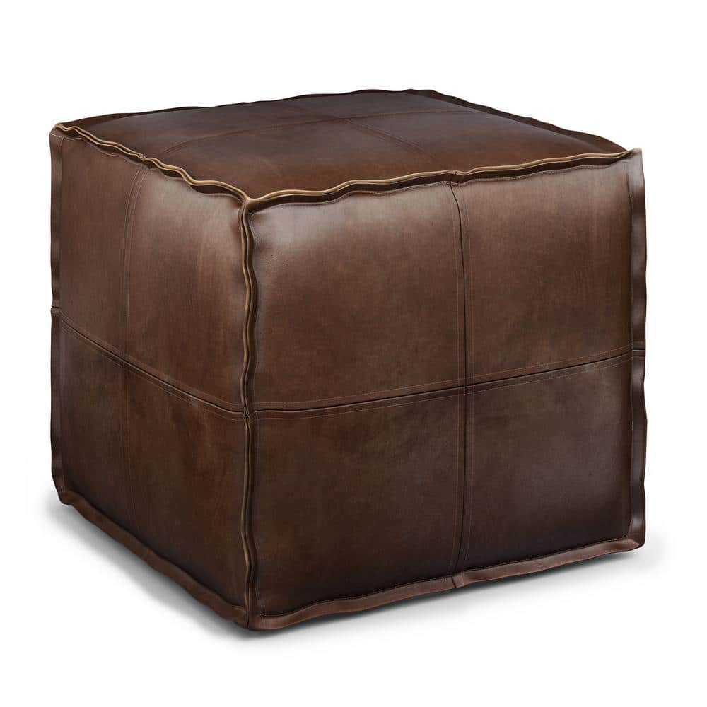 Dark brown deals pouf