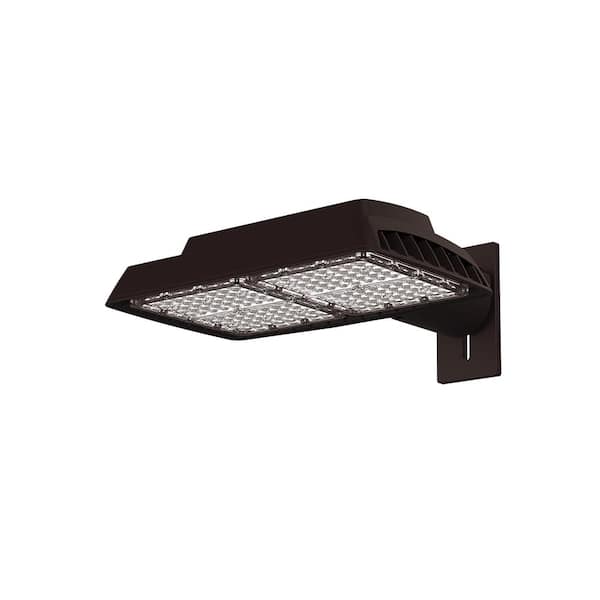 PROBRITE 400W Equivalent Bronze Outdoor Integrated LED Commercial High Output Area Light, 13,500 Lumens, 4000K, Dusk-to-Dawn