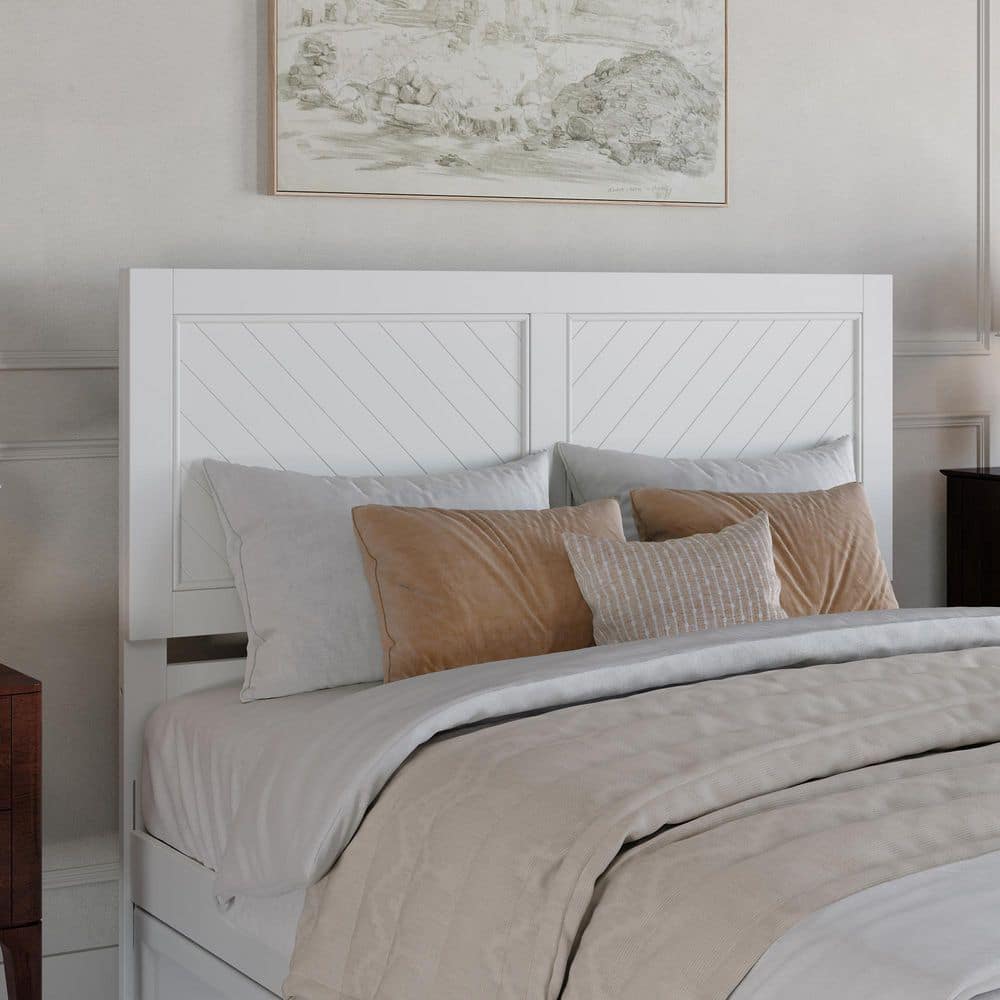 Canyon White Solid Wood Queen Rustic Headboard price history on PriceWatchPro