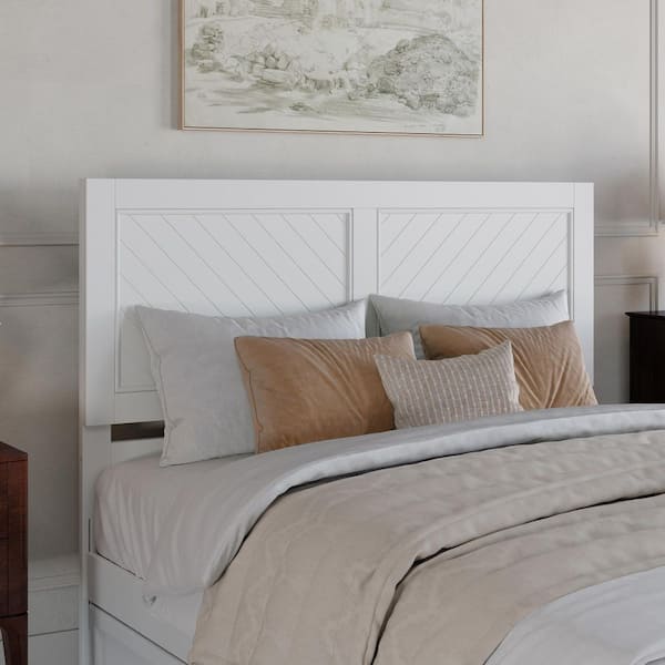 AFI Canyon White Solid Wood Queen Rustic Headboard