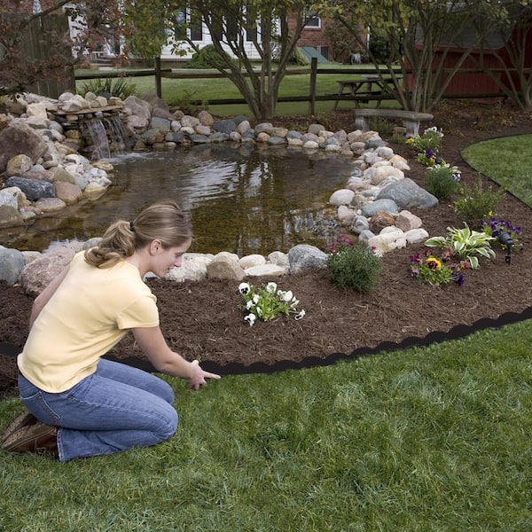 No-Dig 100 ft. Scallop Top Edging Kit