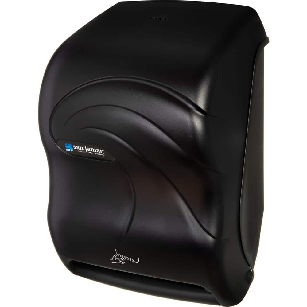 San Jamar Oceans Smart System with IQ Sensor Commercial Electronic Touchless Paper Towel Dispenser, in Black Pearl -  T1490TBK