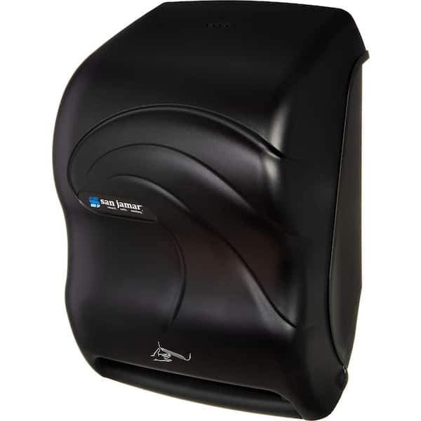 San Jamar Oceans Smart System with IQ Sensor Commercial Electronic Touchless Paper Towel Dispenser, in Black Pearl